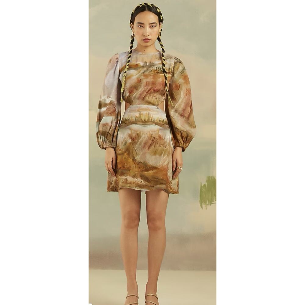Cord Studios India Women's Multi-Colored Linen Dress XL
